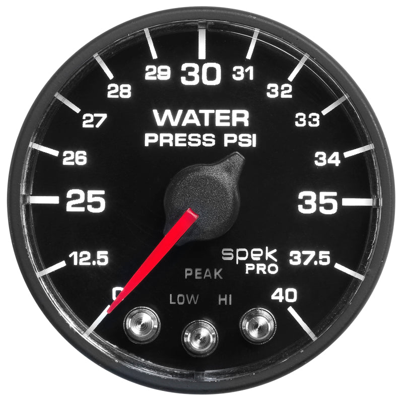 Autometer Spek-Pro - Nascar 2-1/16in Water Press 0- 40 psi Bfb P551328-N1 P551328-N1 User 1