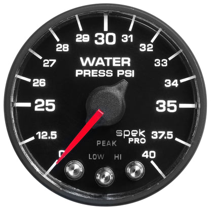 Autometer Spek-Pro - Nascar 2-1/16in Water Press 0- 40 psi Bfb P551328-N1 P551328-N1 User 1