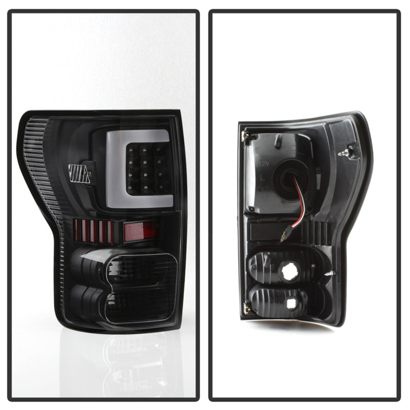 SPYDER xTune 07-13 Toyota Tundra Light Bar LED Tail lights - Black (ALT-ON-TTU07V2-LBLED-BK) 9038563 9038563 Photo - Unmounted