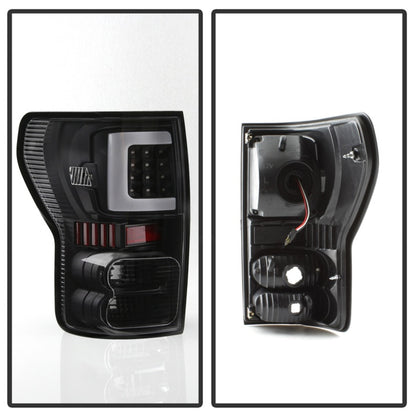 SPYDER xTune 07-13 Toyota Tundra Light Bar LED Tail lights - Black (ALT-ON-TTU07V2-LBLED-BK) 9038563 9038563 Photo - Unmounted