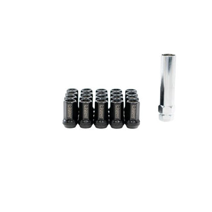 Megan Racing Heptagon Lug Nuts 35mm M12x1.25 Black Open-Ended
