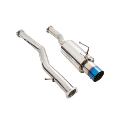 Megan Racing Single Exit Exhaust for 2009-2021 Nissan 370z – SUS-304 Stainless Steel, CNC Flanges, 2.5" Tubing, 4.5" Tip, 1-Year Warranty