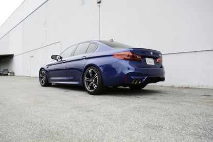 Megan Racing Supremo Axle Back Exhaust System for 2018+ BMW M5 F90 Straight-Thru T-304 Stainless Steel Quad Tips