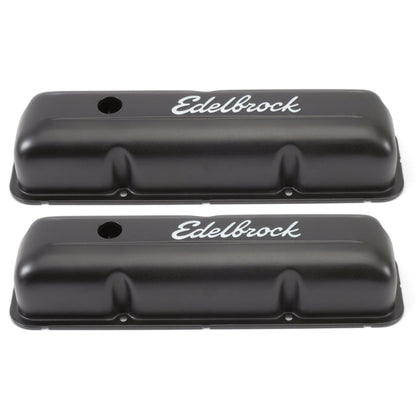 Edelbrock Valve Cover, Signature Series, Ford, 1958-1976 FE V8, Black 4623 Photo - Primary