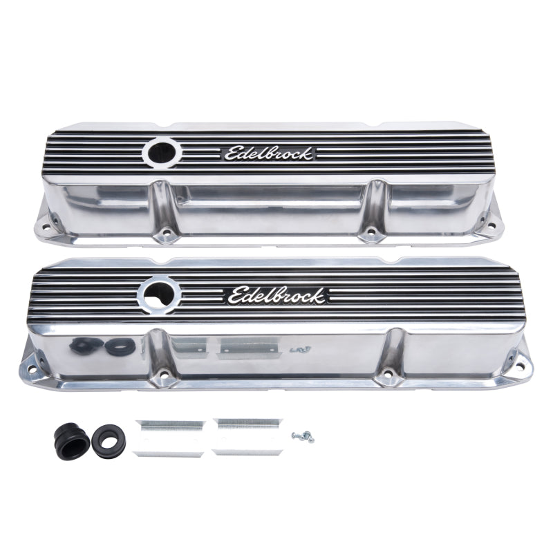 Edelbrock Valve Cover, Elite II, Chrysler, 383-440 Big Block V8, Polished 4276 Photo - Primary