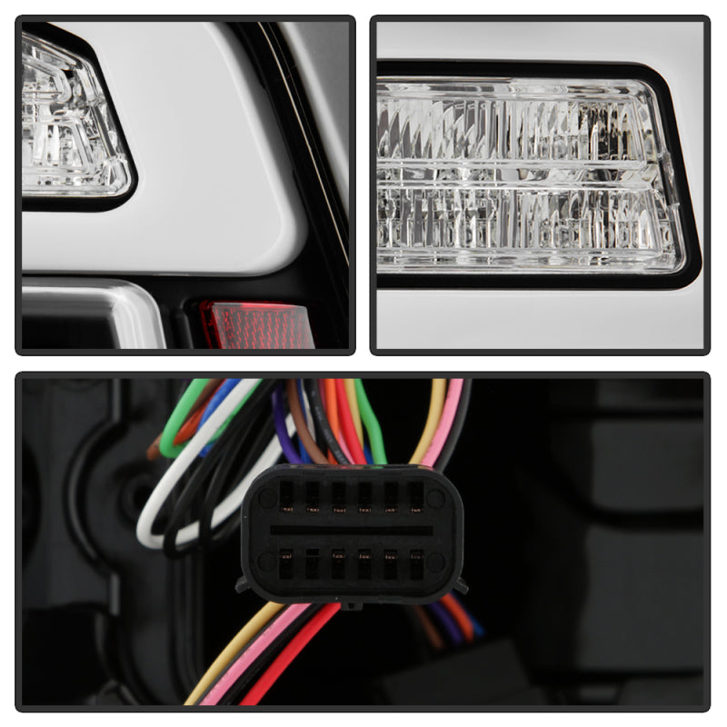 SPYDER Dodge RAM 1500 19-21 Factory LED Model LED Tail Lights - Red Clear ALT-YD-DR19LED-SEQ-BK 5088505 5088505 User 2