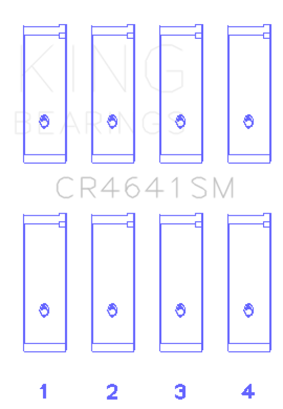 King Engine Bearings King Suzuki J24B (Size 0.25 Oversized) Rod Bearing Set CR4641SM0.25 CR4641SM0.25 Photo - Primary