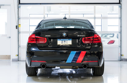 AWE Tuning BMW F3X 340i Touring Edition Axle-Back Exhaust - Chrome Silver Tips (90mm) 3010-32032 3010-32032 Photo - Mounted