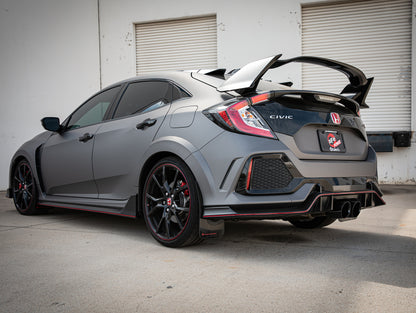 aFe Takeda 2.5in 304SS Axle-Back Exhaust System 17-19 Honda Civic Type R L4-2.0L (t) - Black Tip 49-36626-B 49-36626-B Photo - Mounted