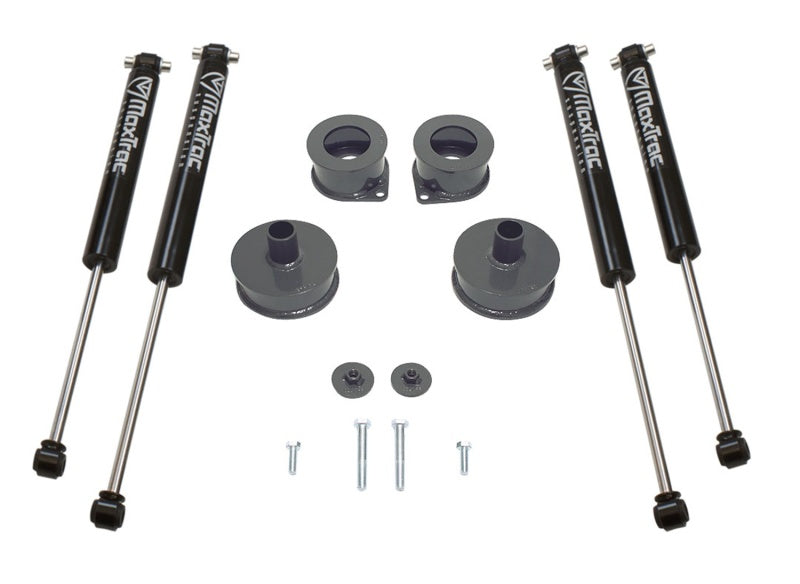 MaxTrac 18-19 Jeep Wrangler JL 2WD/4WD 2.5in/2in Spacer Kit w/MaxTrac Shocks K949822S K949822S Photo - Primary