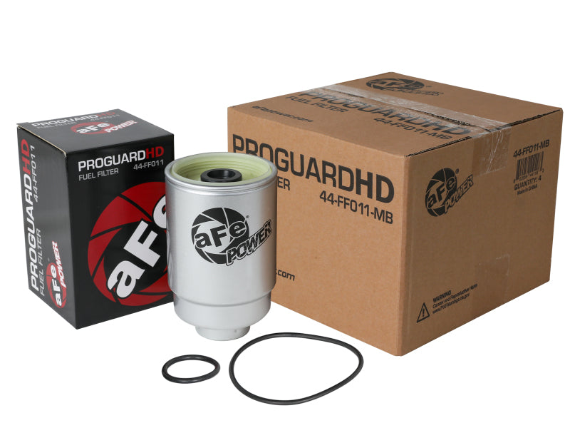 aFe Pro GUARD D2 Fuel Filter (4 Pack) GM Diesel Trucks 01-16 V8-6.6L (td) 44-FF011-MB Photo - Primary
