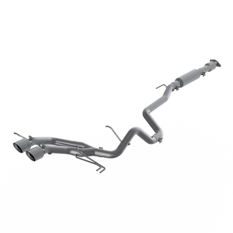 MBRP 13-18 Hyundai Veloster Turbo 4.0in OD Tips Dual Outlet 2-1/2in AL Cat Back S4703AL S4703AL Photo - Primary