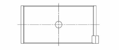 ACL BMC Mini Inline 4 (997cc, 998cc) Standard Size High Performance Rod Bearing Set 4B2201H-STD 4B2201H-STD Technical Drawing