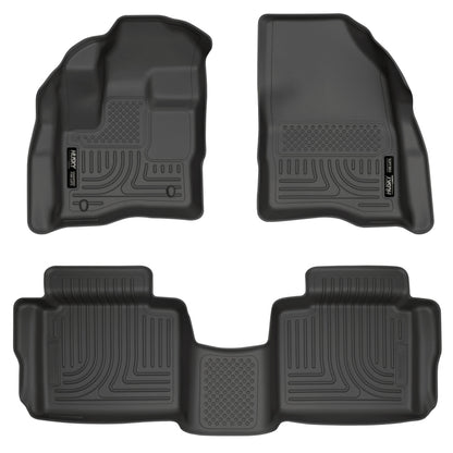 Husky Liners 10-13 Ford Taurus WeatherBeater Combo Black Floor Liners (3pc) 98701 Photo - Primary