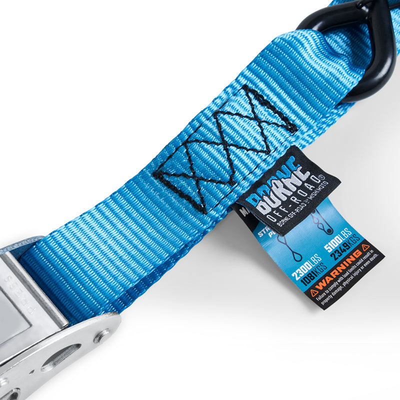Borne Off-Road Cam Buckle Tie-Down Kit (2-Pack) Blue BNRTC-TDCB-2BL BNRTC-TDCB-2BL Photo - Primary