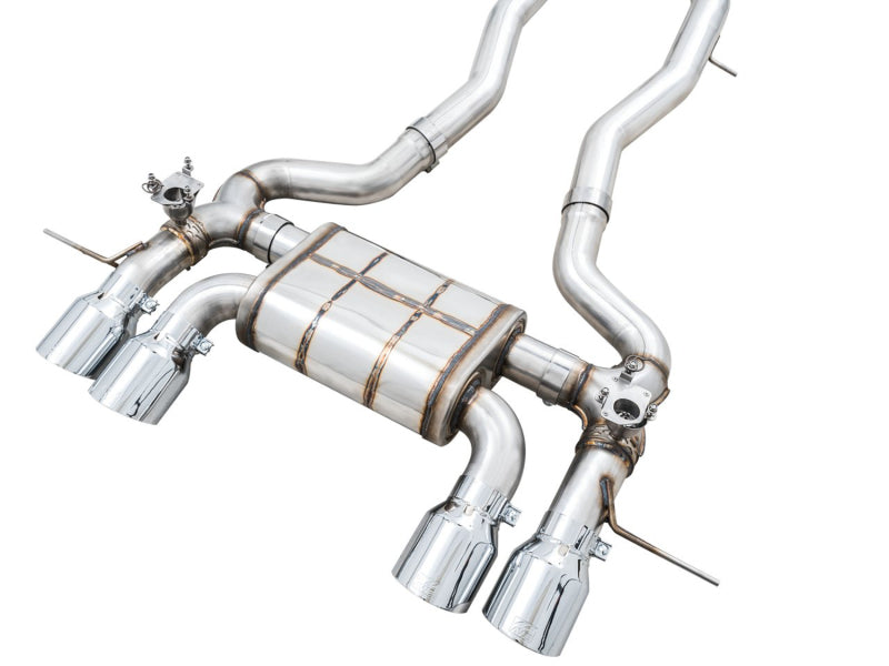 AWE Tuning AWE SwitchPath Catback Exhaust for BMW G8X M3/M4 - Chrome Silver Tips 3025-43480 3025-43480 Photo - out of package