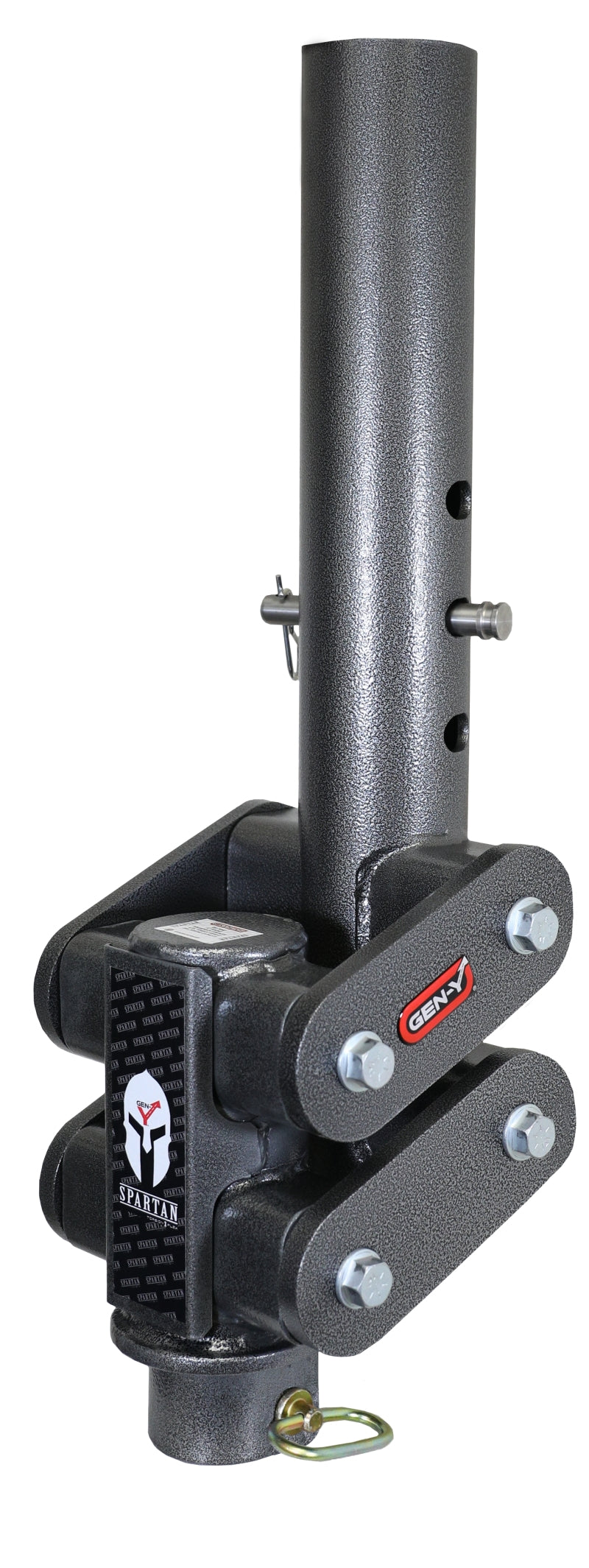 GEN-Y Hitch Gen-Y Spartan Torsion-Flex Gooseneck Coupler Manual Latch 5in Offset 4in RD Tube w/GH 097 Pin GH-7002 GH-7002 Photo - Primary