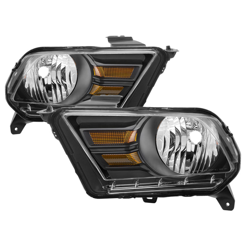 SPYDER xTune Ford Mustang 10-14 (Non HID) OEM Style Headlights - OEM Black HD-JH-TCOL14-OE-L 9039904 9039904 Photo - Primary