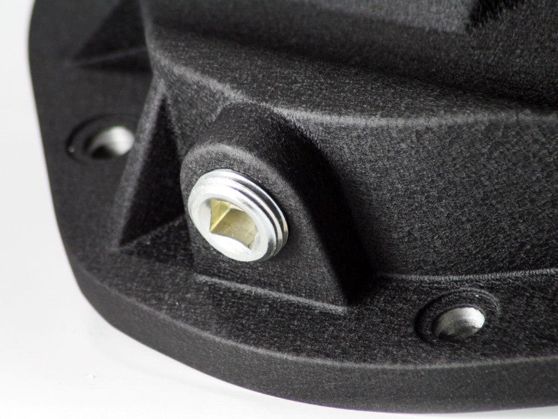 aFe Pro Series Rear Differential Cover Black w/ Machined Fins: Ford F-250/ 46-70082 Photo - Unmounted