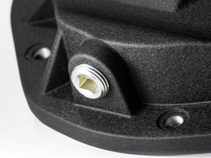 aFe Pro Series Rear Differential Cover Black w/ Machined Fins: Ford F-250/ 46-70082 Photo - Unmounted