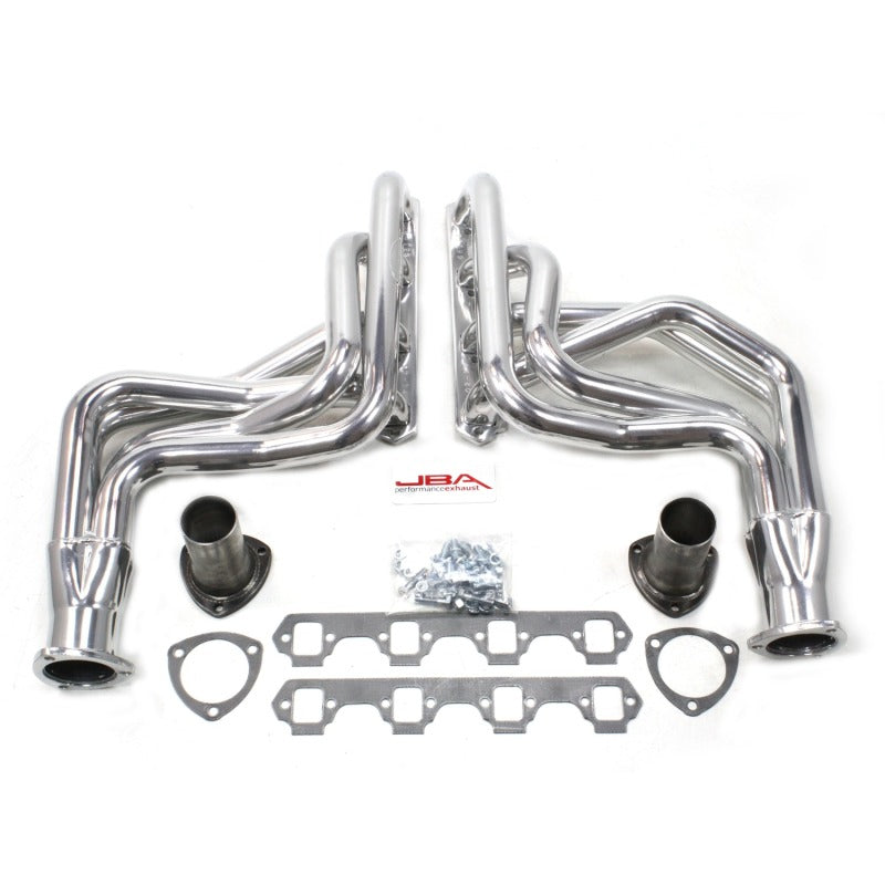 JBA 65-73 Ford Mustang 260-351W (w/Mustang II Suspension) 1-3/4in Primary Sliver Long Tube Header 6612SJS 6612SJS Photo - Primary
