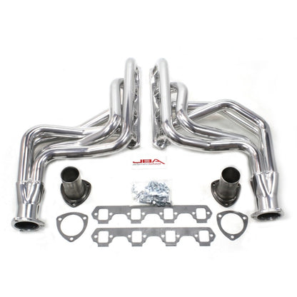 JBA 65-73 Ford Mustang 260-351W (w/Mustang II Suspension) 1-3/4in Primary Sliver Long Tube Header 6612SJS 6612SJS Photo - Primary