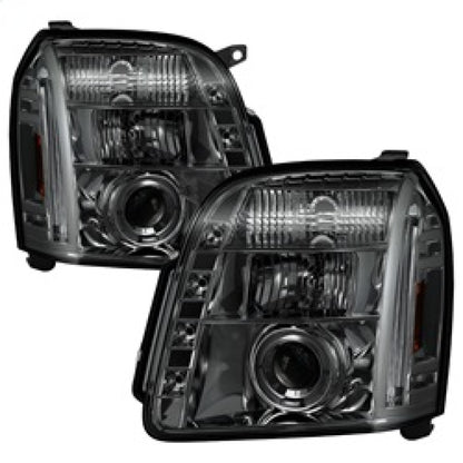 Spyder GMC Yukon 07-14/Yukon Denali 07-14 Projector Headlights LED Halo LED Smke PRO-YD-GY07-HL-SM 5029348 5029348 Photo - Primary