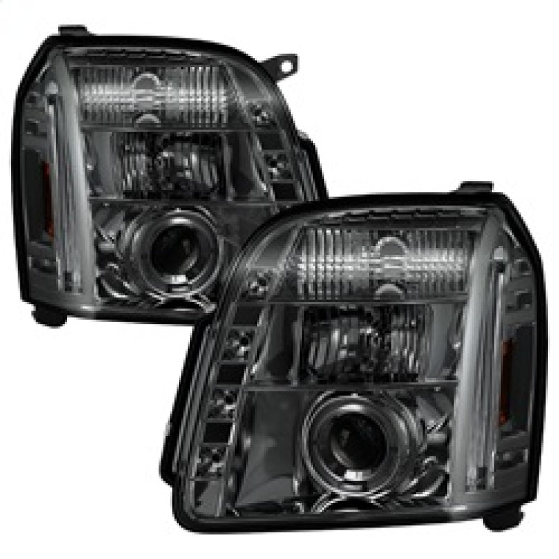 Spyder GMC Yukon 07-14/Yukon Denali 07-14 Projector Headlights LED Halo LED Smke PRO-YD-GY07-HL-SM 5029348 5029348 Photo - Primary