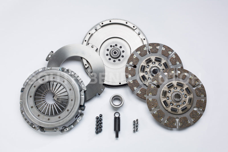 South Bend Clutch 99-03.5 Ford 7.3 Powerstroke ZF-6 Street Dual Disc Organic Clutch Kit SFDD3250-6-ORG SFDD3250-6-ORG Photo - Primary