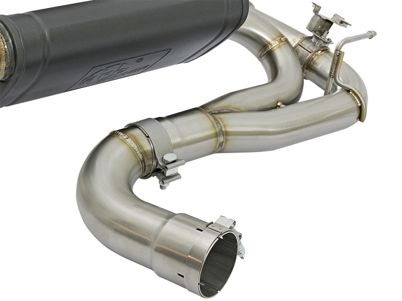 aFe MACHForce XP 16-17 BMW 340i/iX 440i/iX L6-3.0L (t) SS Axle-Back Exhaust w/Black Tip 49-36335-B 49-36335-B Photo - Unmounted