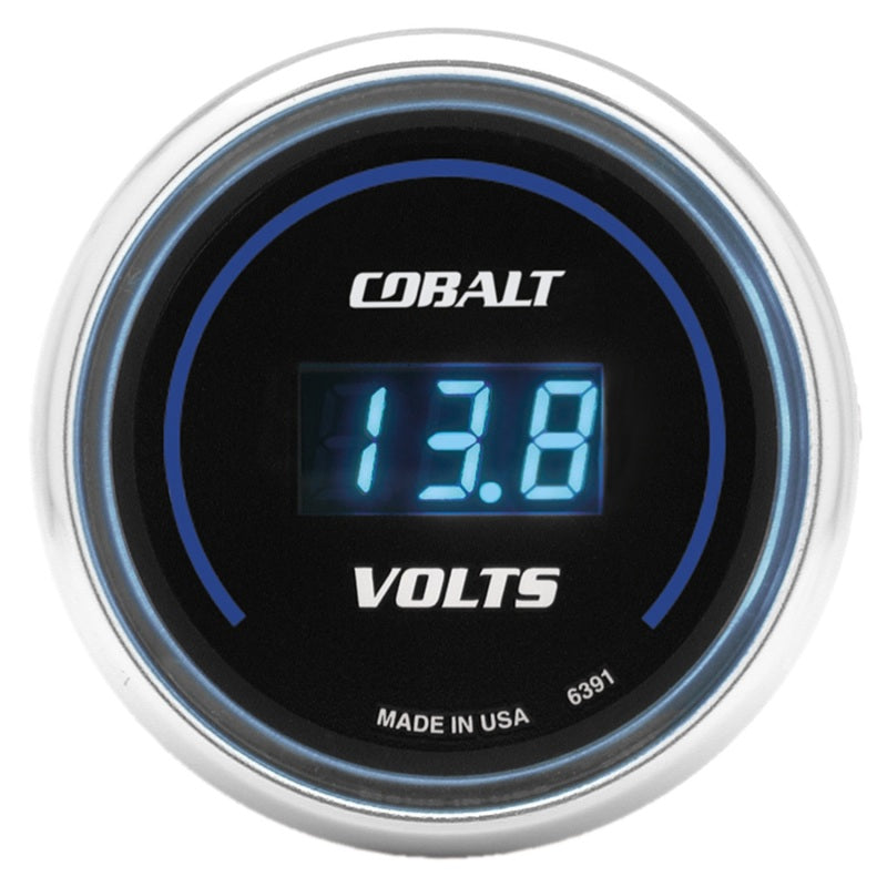 Autometer Gauge, Stereo Voltage, 2 1/16", 19V, Digital, Cobalt 6391 Photo - Primary
