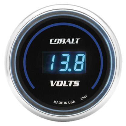 Autometer Gauge, Stereo Voltage, 2 1/16", 19V, Digital, Cobalt 6391 Photo - Primary