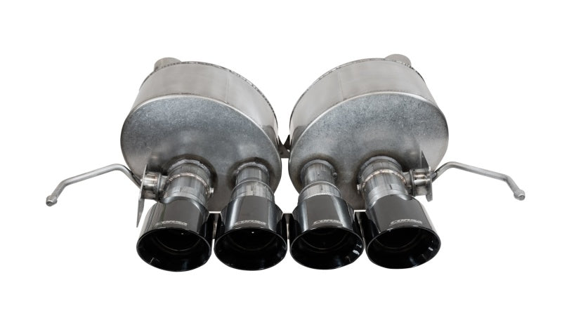Corsa 2014-2019 Chevrolet Corvette C7 6.2L 2.75in Xtreme Valve-Back w/ Dual NPP & Quad Black Tips 14776BLK 14776BLK Photo - Unmounted
