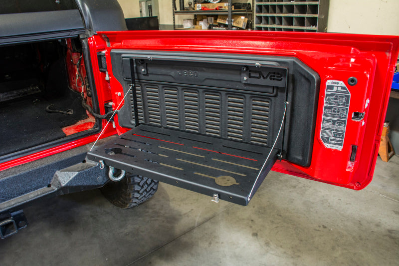 DV8 Jeep JL Tailgate Mounted Table (Trail Table) - Black TTJL-01 TTJL-01 User 6
