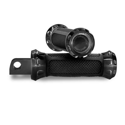 Performance Machine Footpegs Overdrive - Black Ano 0035-1158-B 0035-1158-B Photo - Primary