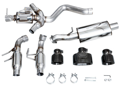 AWE Tuning 2023+ Toyota GR Corolla Touring Edition Exhaust - Diamond Black Tips 3015-53472 3015-53472 Photo - out of package