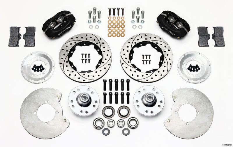 Wilwood Forged Dynalite Front Kit 11.00in Drilled 37-48 Ford Psgr. 360 Plate Mount 140-11014-D 140-11014-D Photo - Primary