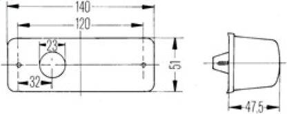 Hella Lamp Zbl Rh 2Bm 006692021 006692021 Technical Drawing