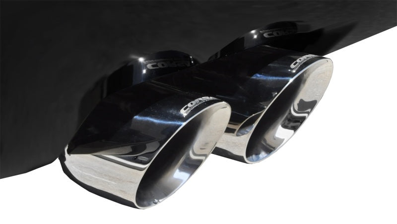 Corsa Performance 12-13 Cadillac Escalade DUB 6.2L V8 Polished Sport Cat-Back Exhaust 14886 Photo - Mounted