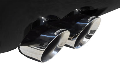 Corsa Performance 12-13 Cadillac Escalade DUB 6.2L V8 Polished Sport Cat-Back Exhaust 14886 Photo - Mounted
