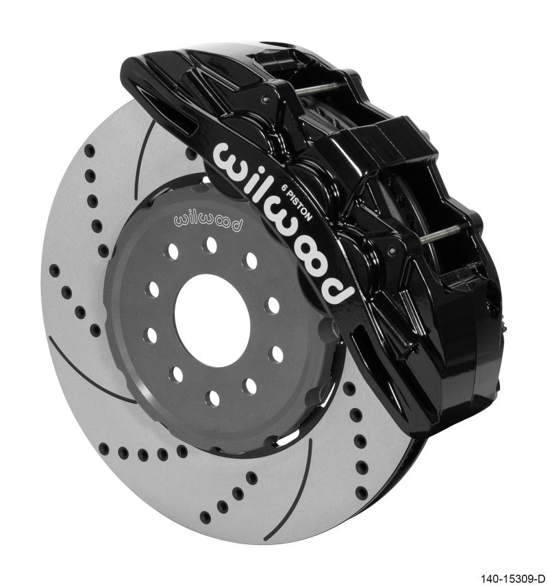 Wilwood SX6R Front Brake Kit 14in SRP Slotted/Drilled Black 05-13 Chevy Corvette 140-15309-D 140-15309-D User 1