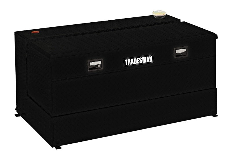 Tradesman Aluminum L-Shape Liquid Storage Tank Combo (48in. / 100 Gallon Capacity) - Black 73249