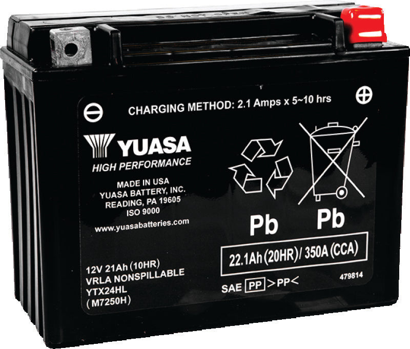 Yuasa Battery Yuasa Ytx24Hl Yuasa Battery YUAM7250H YUAM7250H Photo - Primary