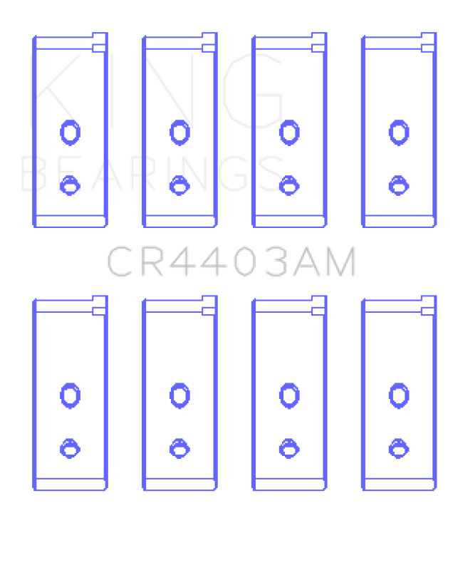 King Engine Bearings King Austin/MG B-Series (Size Standard) Connecting Rod Bearing Set CR4403AM CR4403AM Photo - Primary