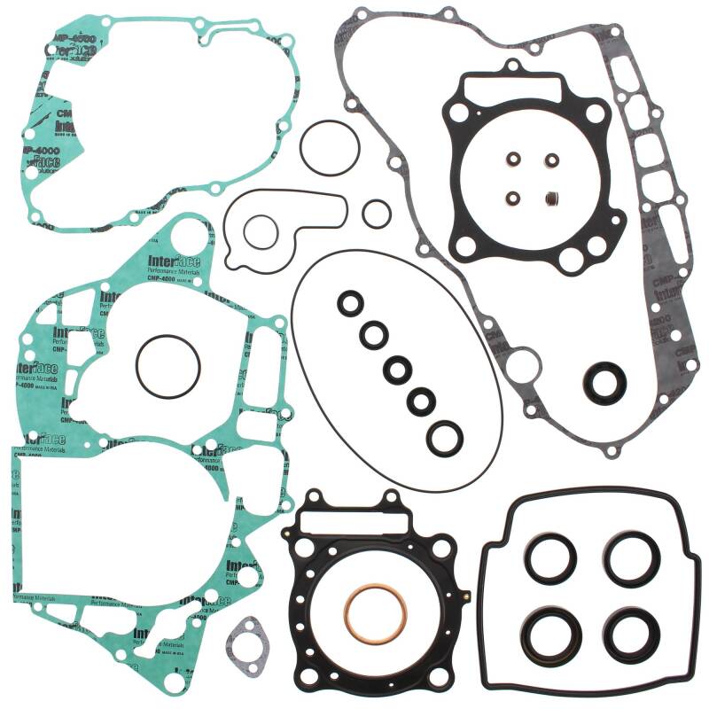 Vertex Pistons Vertex Gaskets 04-05 Honda TRX450R Complete Gasket Kit w/ Oil Seals 811868 811868 Photo - Primary