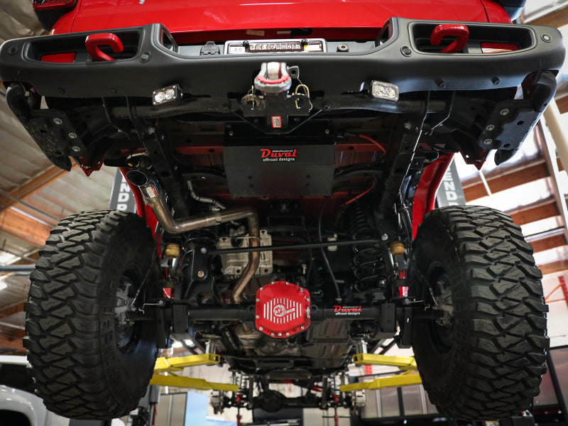 aFe Apollo GT Series 2-1/2in 409 SS Cat-Back Hi-Tuck Exhaust System 2020 Jeep Gladiator (JT) V6-3.6L 49-48088 49-48088 Photo - Mounted
