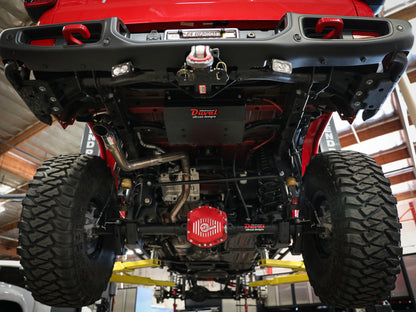 aFe Apollo GT Series 2-1/2in 409 SS Cat-Back Hi-Tuck Exhaust System 2020 Jeep Gladiator (JT) V6-3.6L 49-48088 49-48088 Photo - Mounted