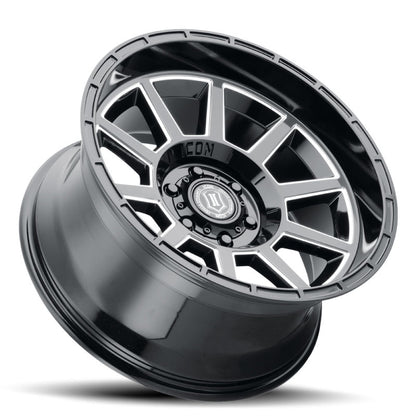 ICON Recoil 20x10 6x135 -24mm Offset 4.5in BS Gloss Black Milled Spokes Wheel 6220106345GBMW 6220106345GBMW Photo - Unmounted