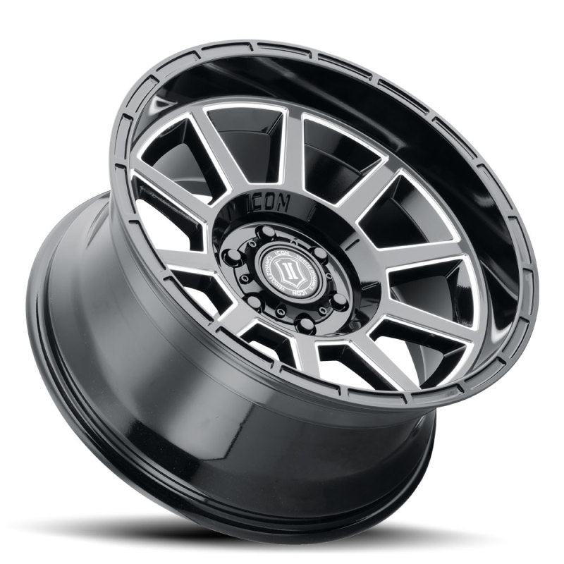 ICON Recoil 20x10 6x5.5 -24mm Offset 4.5in BS Gloss Black Milled Spokes Wheel 6220108345GBMW 6220108345GBMW Photo - Unmounted