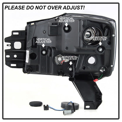 Spyder 04-15 Nissan Titan / 04-07 Nissan Armada V2 Projector Headlights - Black PRO-YD-NTI04-DRL-BK 5085504 5085504 Photo - Unmounted